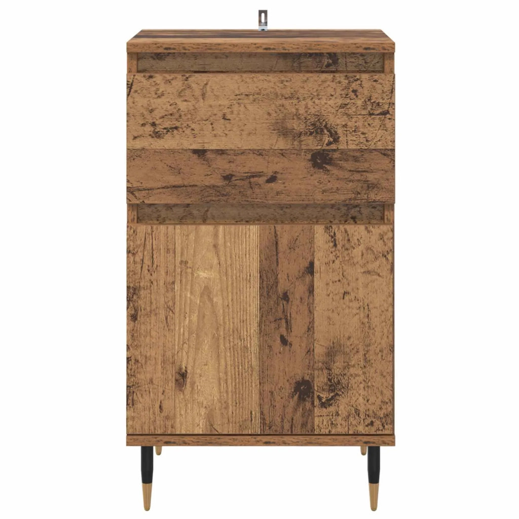 Credenza | Madia | Buffet da pranzo | Armadio da pranzo con cassetto Legno vecchio 40 x 35 x 70 cm