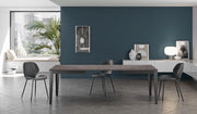 Big - Tavolo allungabile (130/290 x 80 cm) in Melaminico Nero
