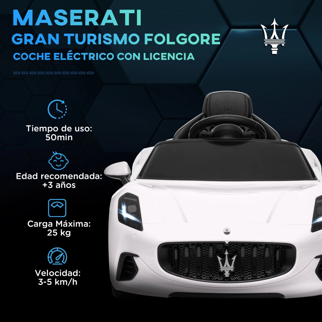 Coche Maserati Gran Turismo Folgore ¨C zephmum ¨C Bianco 12V