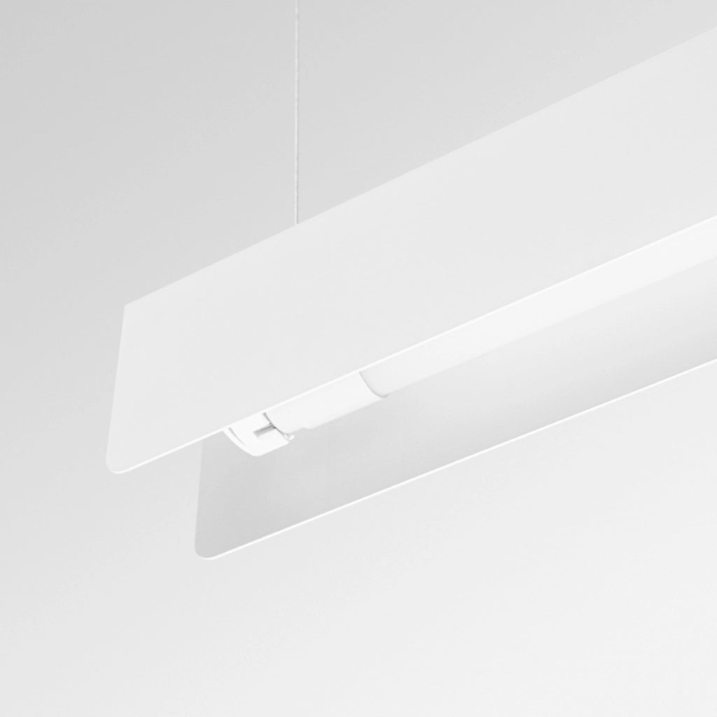 Lampada a sospensione rettangolare bianca ISKRON G13 8,5W