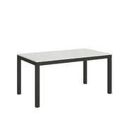 Tavolo allungabile 90x160/420 cm Every Evolution Bianco Frassino telaio Antracite