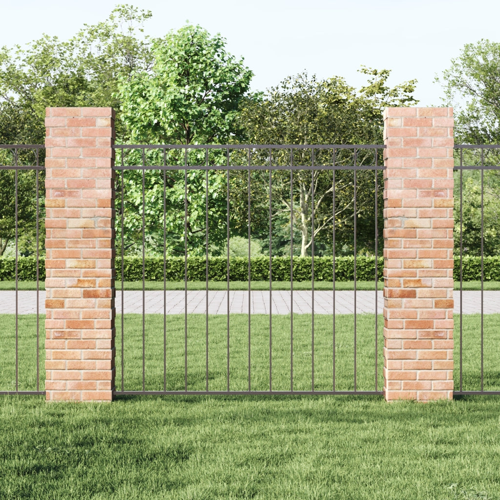 Pannello in Acciaio Grigio per Recinzioni 1.7x1.5 m