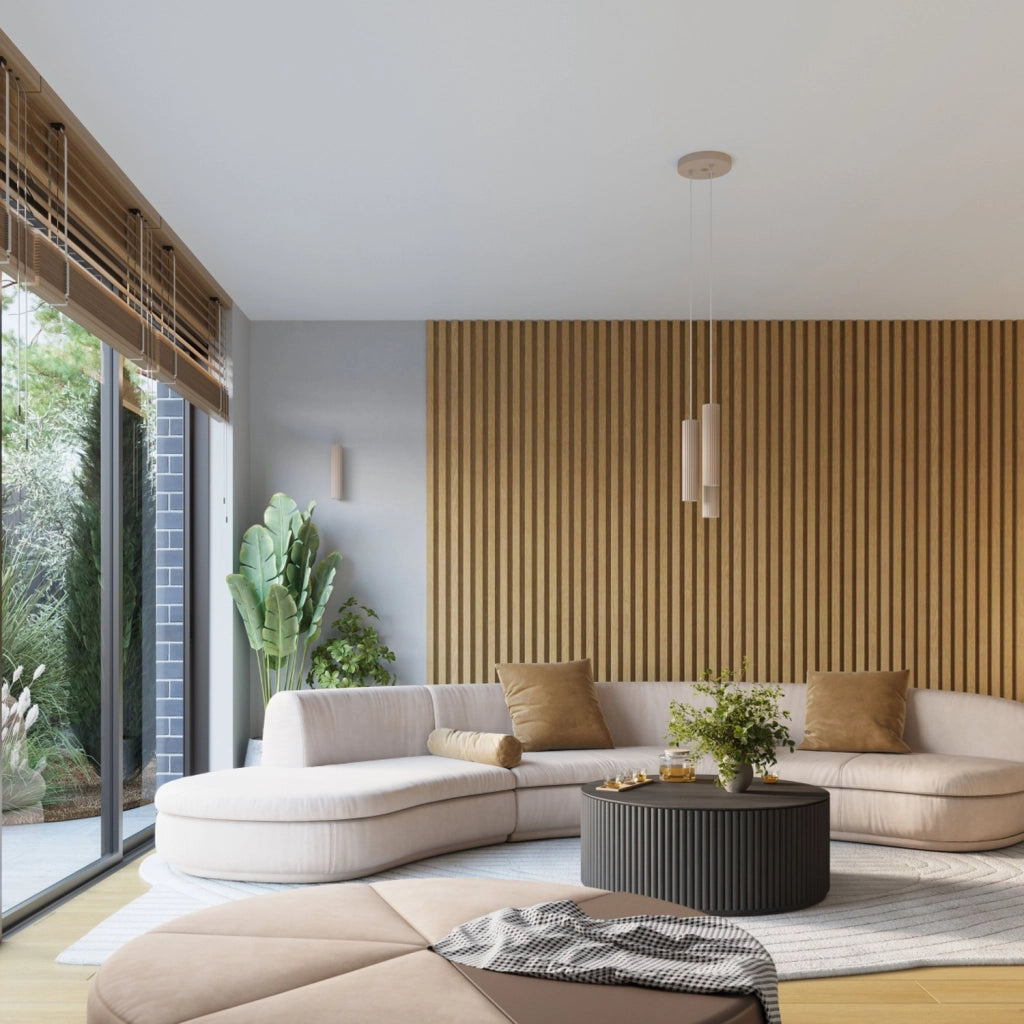 Spot soffitto moderno taupe tondo 40cm GU10 Pure Lume