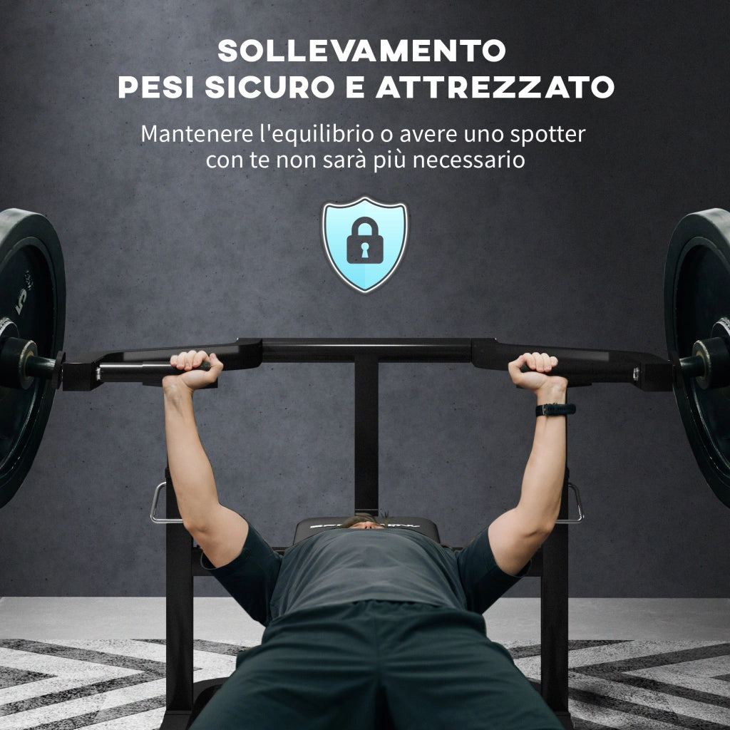 Macchina Pettorali ad Altezza Regolabile in Acciaio, 150x150x60-85 cm, Nero