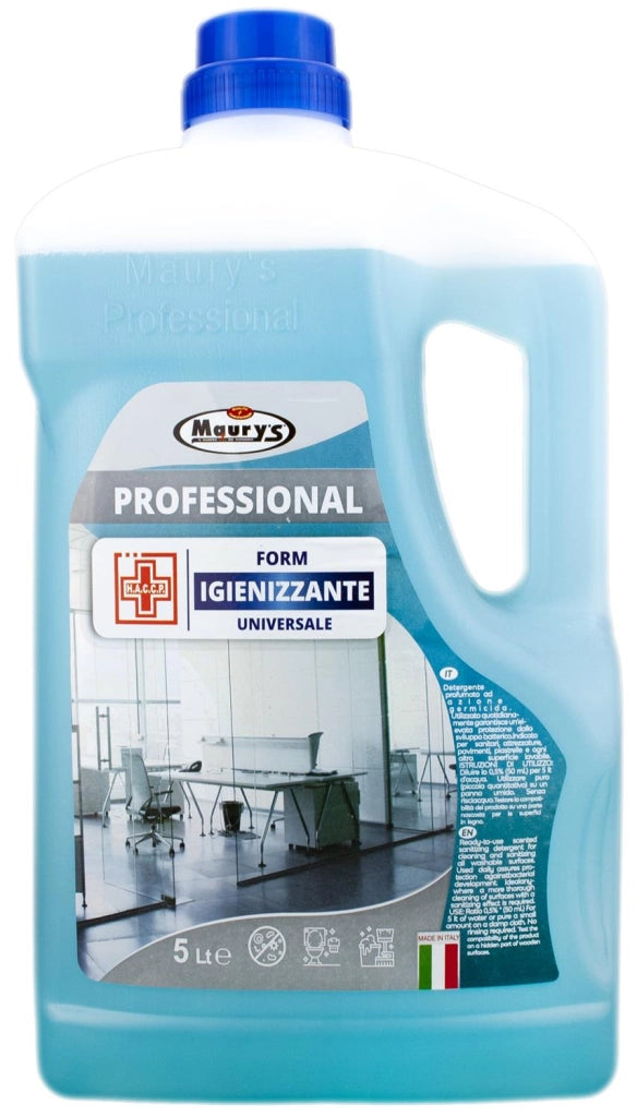 KIT SET 2 PZ MAURY'S PROFESSIONAL 5LT FORM IGIENIZZANTE UNIVERSALE
