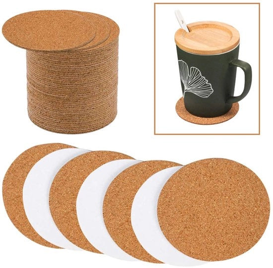 70 pezzi di supporti per tazze in gomma autoadesivi, cerchi, 9 x 9 cm, tappetini in gomma, sottopiatto in gomma, tegola in gomma per supporti e fai da te stesso