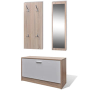 Scarpiera mobile contenitore per scarpe mobile per ingresso/corridoio/soggiorno 3 in 1 in legno e marrone 02_0021350
