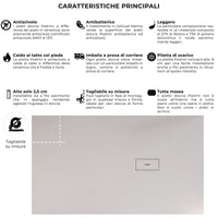 Piatto Doccia in Pietra 80x140 cm Bonussi Manila Bianco