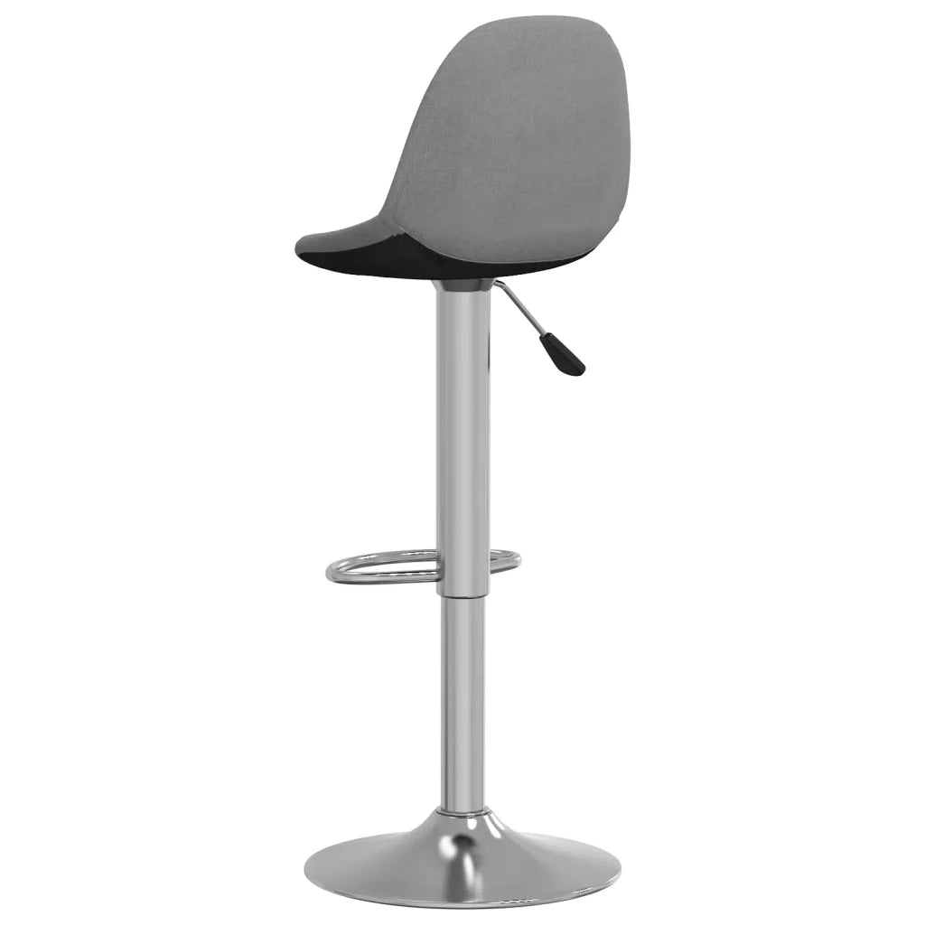 Sgabelli da Bar 2 pz in Tessuto Grigio 333381