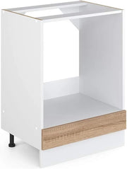 Mobile per forno da incasso R-Line, Sonoma, 60 cm senza piano di lavoro, per la libera combinazione all'interno di sistemi cucina modulari