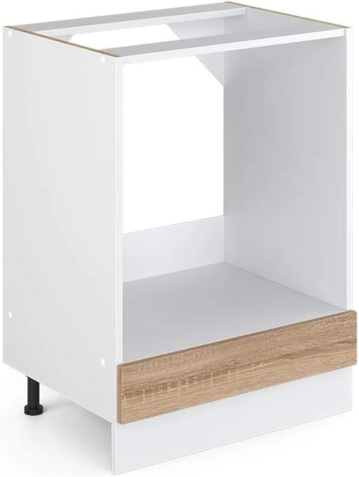 Mobile per forno da incasso R-Line, Sonoma, 60 cm senza piano di lavoro, per la libera combinazione all'interno di sistemi cucina modulari