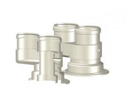 SDOPPIATORE SCARICO CALDAIA A CIABATTA 60/100 A 80-80 MOD.4 PLASTICA PPS