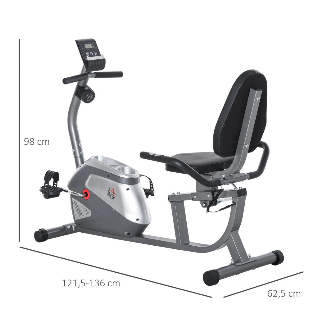 Bicicletta da camera reclinata ¨C zephmum ¨C grigio 136x62.5x98 cm