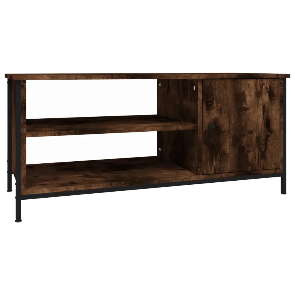 Mobile TV Rovere Fumo 100x40x45 cm in Legno Multistrato