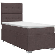 Letto box spring con materasso Marrone Scuro 90 x 200 cm 3454053