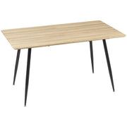 Tavolo da pranzo allungabile 4 persone ¨C zephmum ¨C effetto legno, nero, 140x80x76 cm