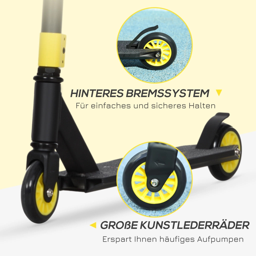 Scooter Freestyle ¨C zephmum ¨C Aluminium Metall Kunstleder Oro