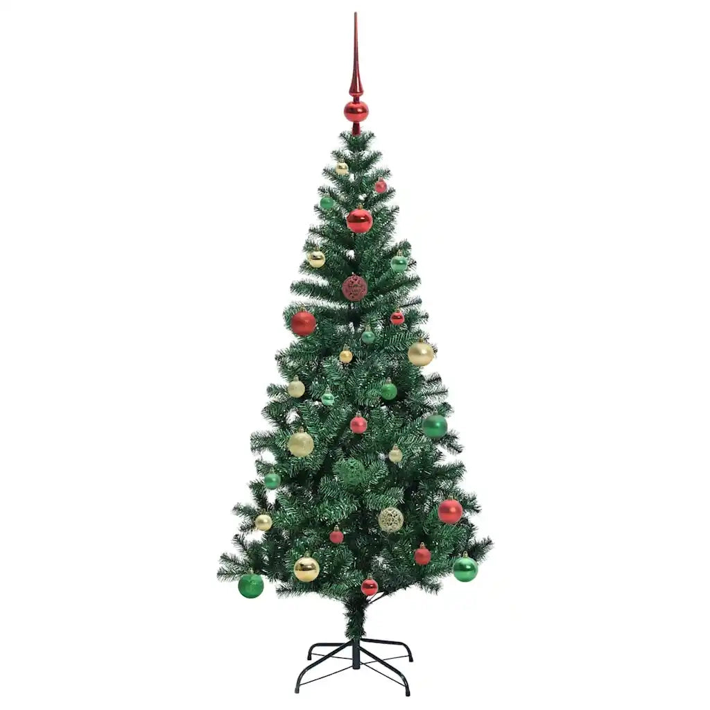 Albero di Natale | Decorazioni natalizie artificiale con luci integrate Verde 150 cm