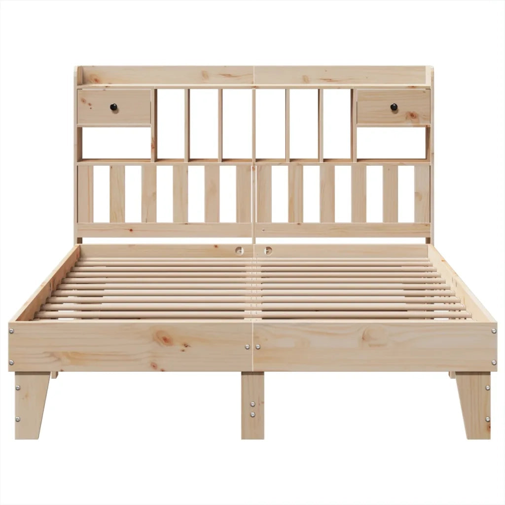 Letto senza Materasso 140x200 cm in Legno Massello di Pino 3308843