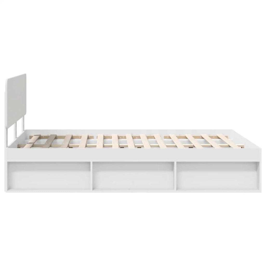 Struttura del letto Bianco 150 x 200 cm Pino massello 3412060