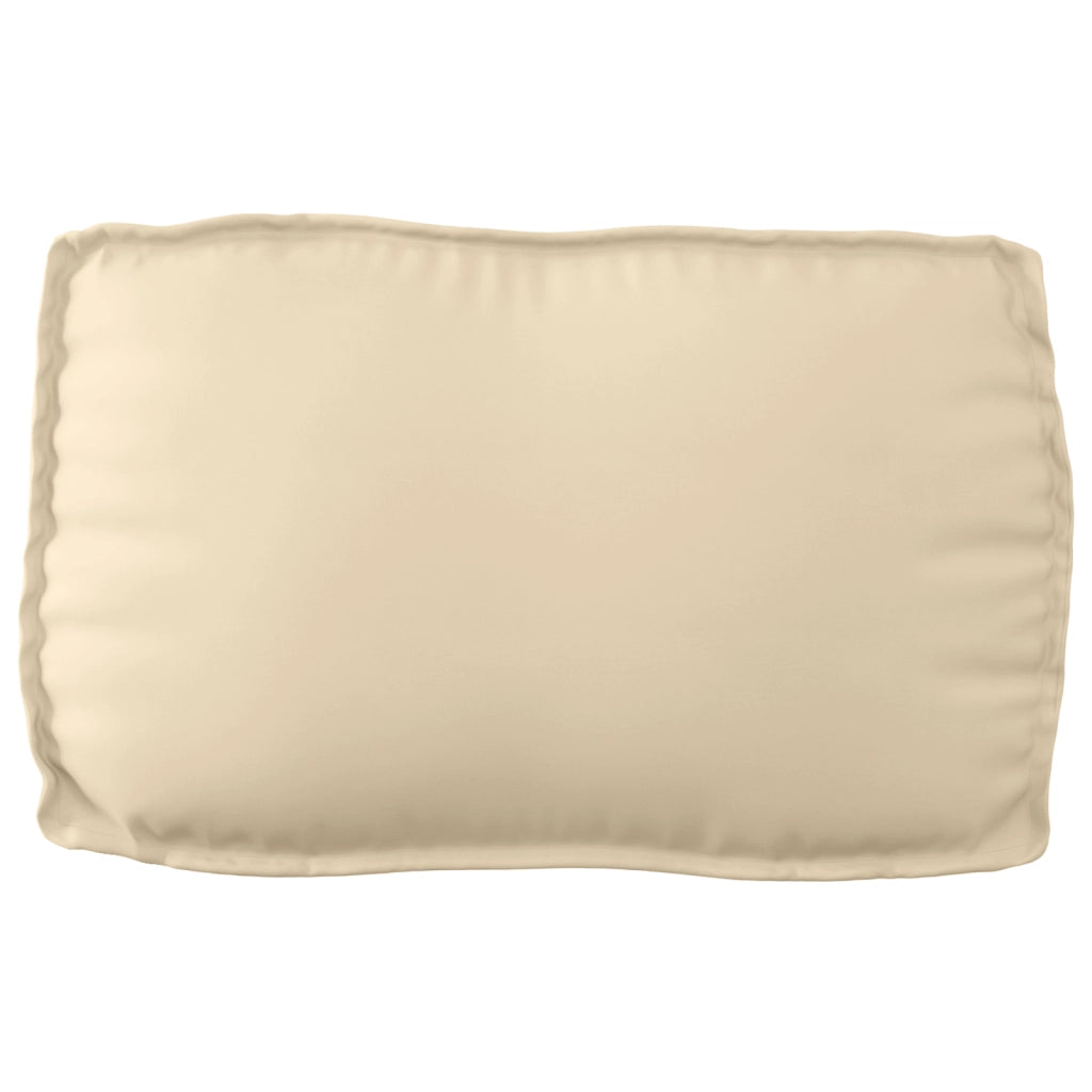 Cuscino per pallet per schienale Beige 70x40x12 cm Tessuto Oxford