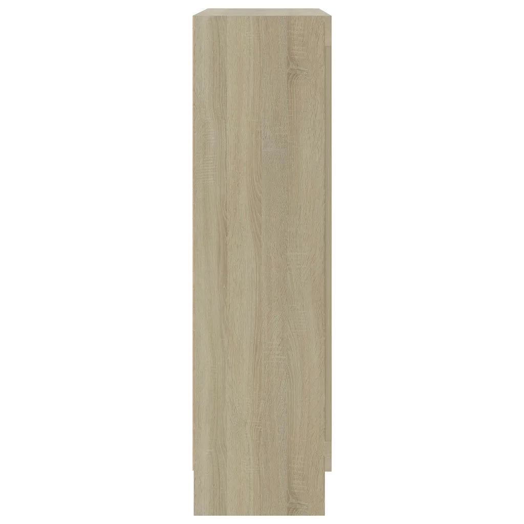 Armadietto Vetrina Rovere Sonoma 82,5x30,5x115 cm Multistrato 802753