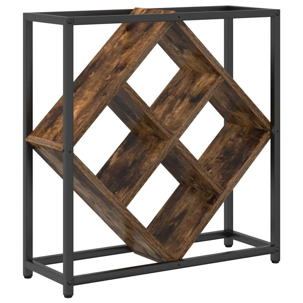 Portabottiglie Rovere fum¨¦ 51 x 18 x 52,5 cm Legno multistrato CFW6124305