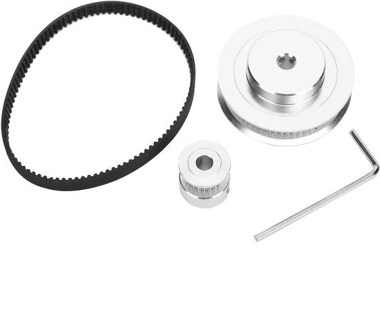 Impostazione di Tandriem 20/60 Denti - Cingolo Sincronizzato - Cinghia in Gomma - Lunghezza 200 mm - Larghezza 6 mm - Adatto per Stampanti 3D - Cinghia Sincronizzata