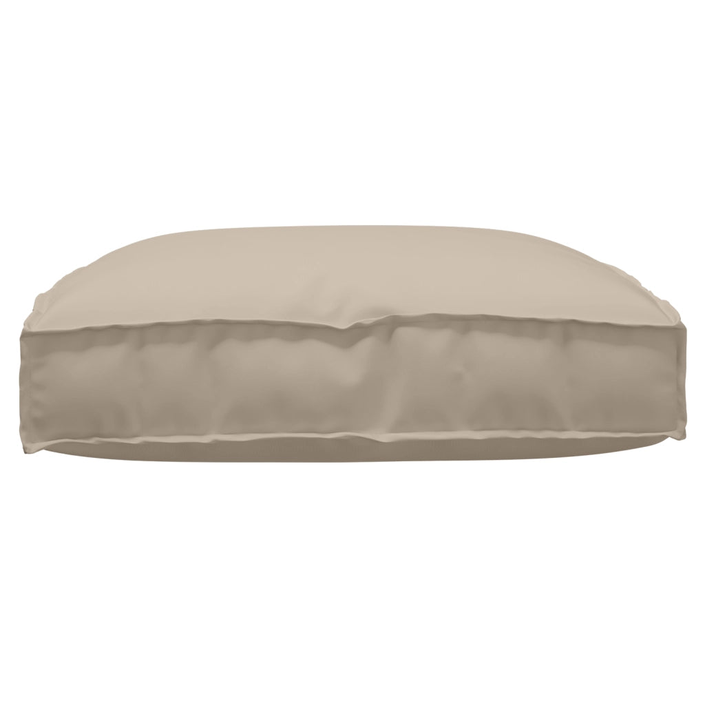 Cuscino per pallet Tortora 80x80x12 cm Tessuto Oxford
