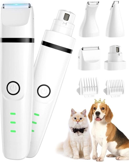 Kit di taglio per cani - Tondeuse per cani - Trimmer per cani - Scissor per cani - Kit di taglio per cani - Necessario per il vostro cane!