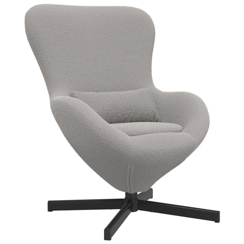 Divano Sedia-Poltrona uovo Grigio chiaro 63 x 73 x 90 cm Tessuto 189472