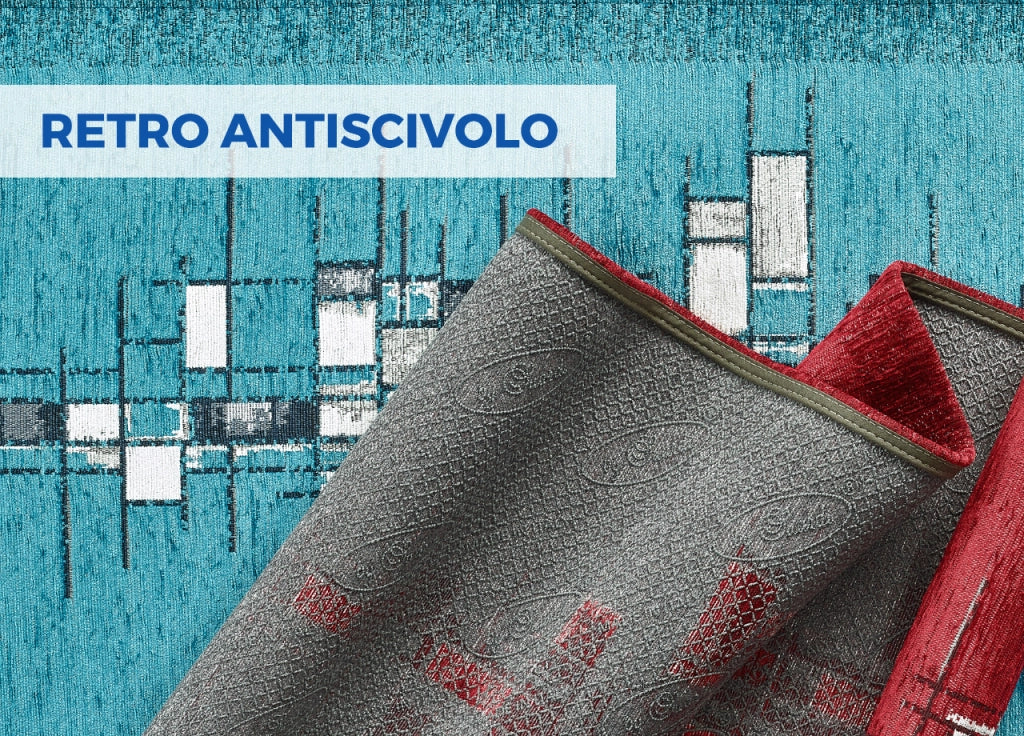 Tappeto Passatoia Cucina Corsia Retro Antiscivolo Disegno Pixel By Suardi - 55x140 - Arancio