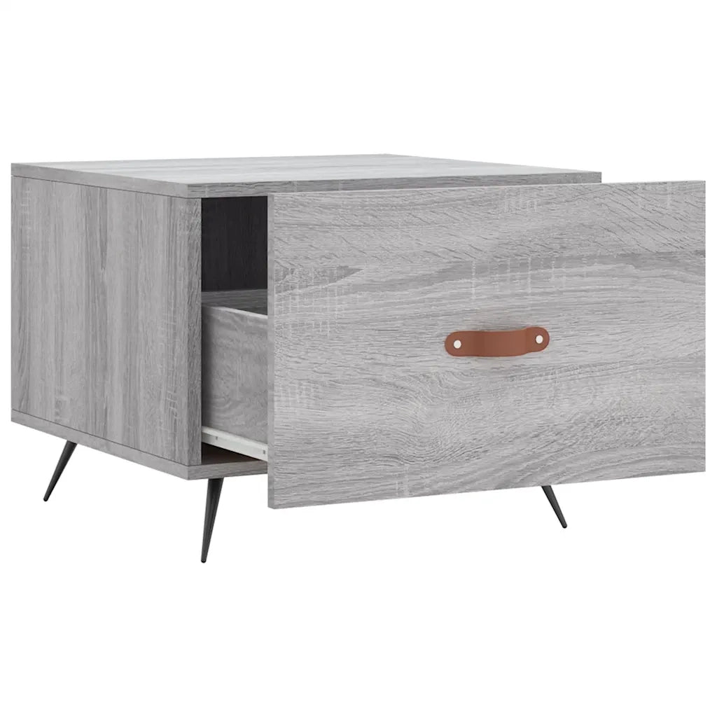 Tavolino da Salotto-Tavolino da soggiorno-Tavolo Grigio Sonoma 50x50x40 cm Legno Multistrato 976341
