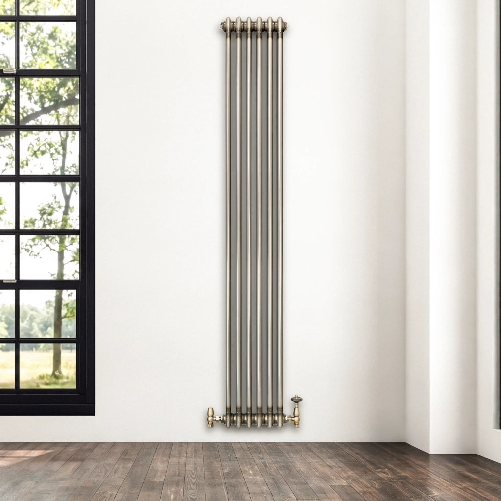 Radiatore 2 Colonne Verticale Metallo Grezzo 1800x290 mm