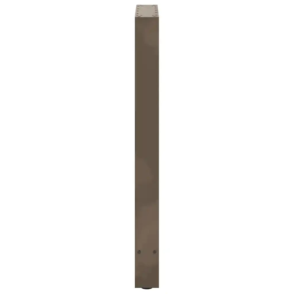 Gambe per tavolo da bar in acciaio naturale 2 pz 50x(90-91) cm in acciaio 4013331