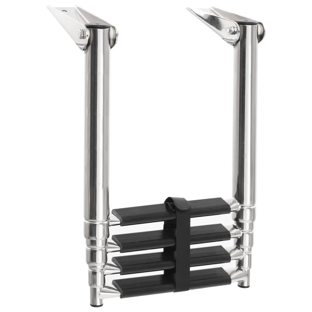 Scaletta di Imbarco Pieghevole a 4 Gradini in Acciaio Inox CFW2680941
