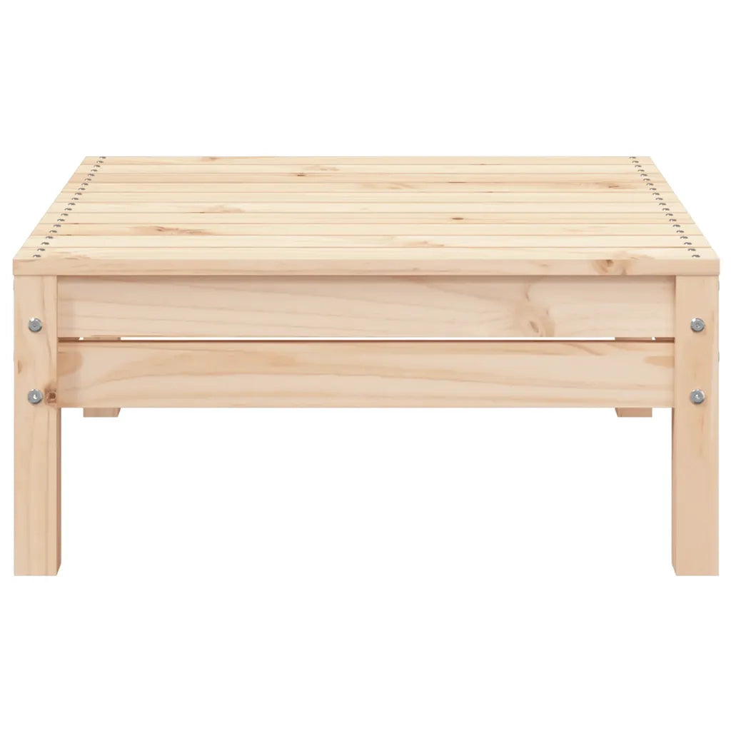 Divano da Giardino 2 Posti con Poggiapiedi-Sofa da Giardino-Divano da esterno Legno Massello Pino