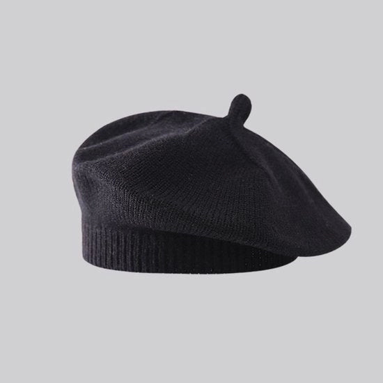 Bambino cappello, model dun, lente e inverno, per bambini maschi e femmine, tessuto nero, adatto per autunno e inverno.