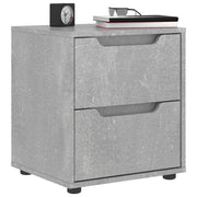 Comodino VISNES Grigio Cemento 45x40x50 cm in Legno Multistrato 4108282