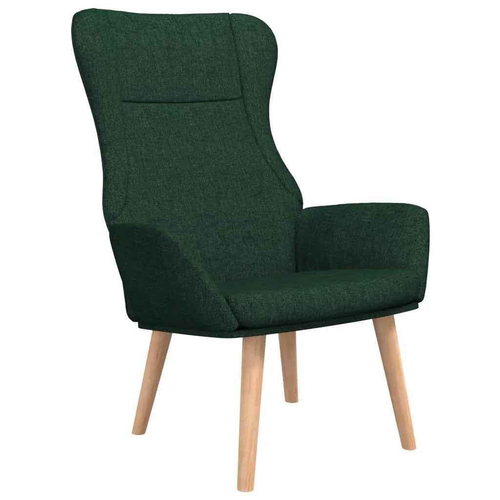 Poltrona Relax Verde Scuro in Tessuto 341399