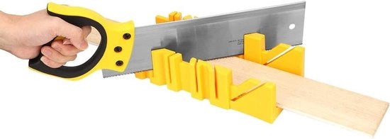 Box per incisioni a miter, 12 pollici con più tenoni in plastica e 14 pollici sega manuale per progetti DIY e decorazione domestica