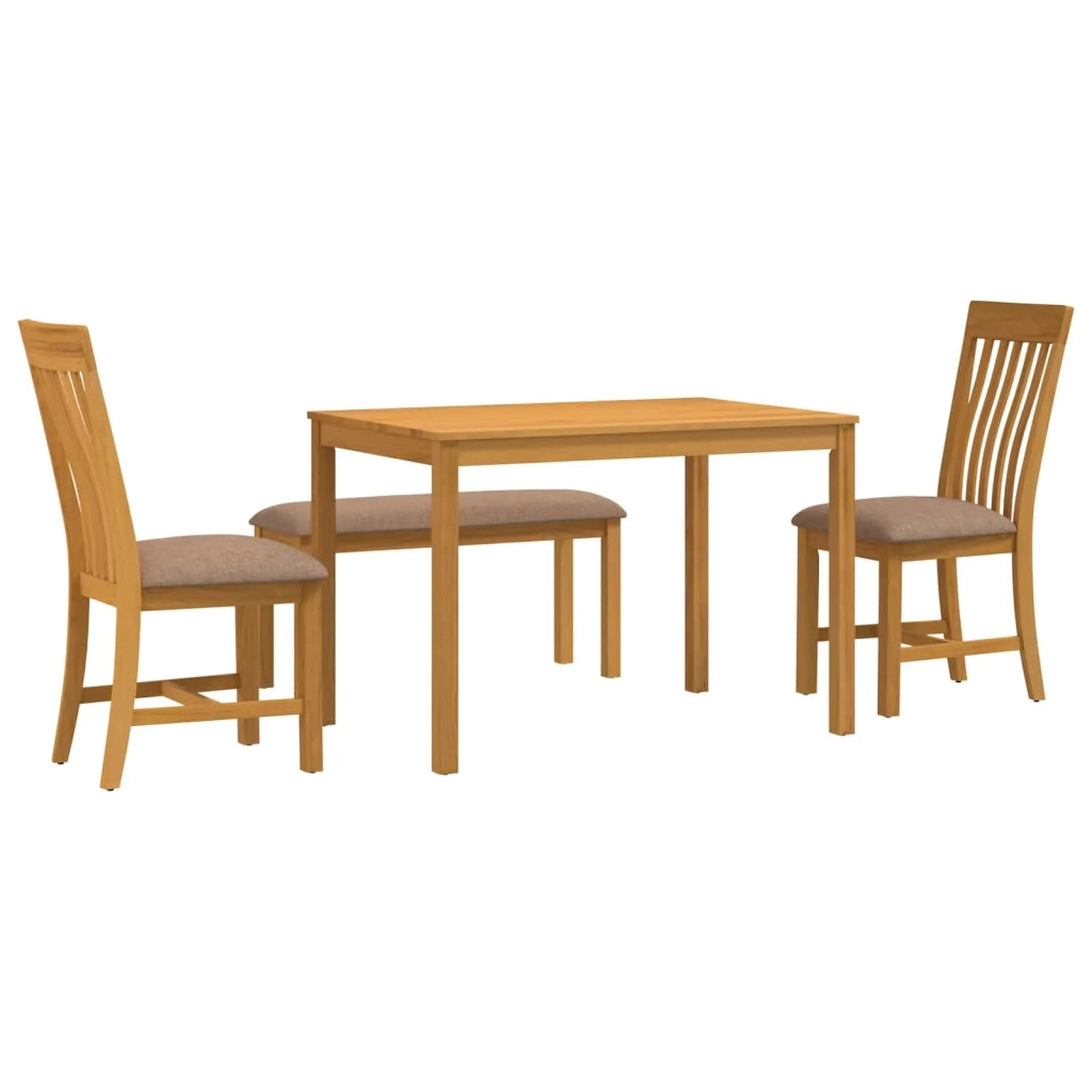Set da pranzo 4 pz Grigio Legno di Quercia Massello 3430302