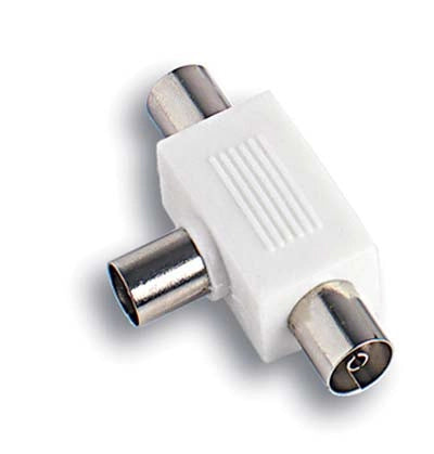 ADATTATORE DOPPIO COASSIALE TV FME - SPINA - PRESE 2 MM 9,5 OHM 75- 10 pezzi