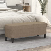 Panca Tortora 100x35x41 cm in Tessuto 349414