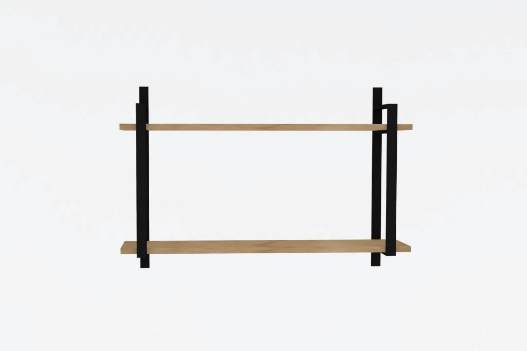 Mensola da parete in legno "Abat" - 90 x 22 x 60 cm - Noce