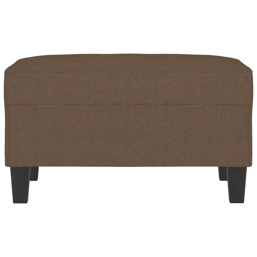 Poggiapiedi Marrone 70x55x41 cm in Tessuto 349350