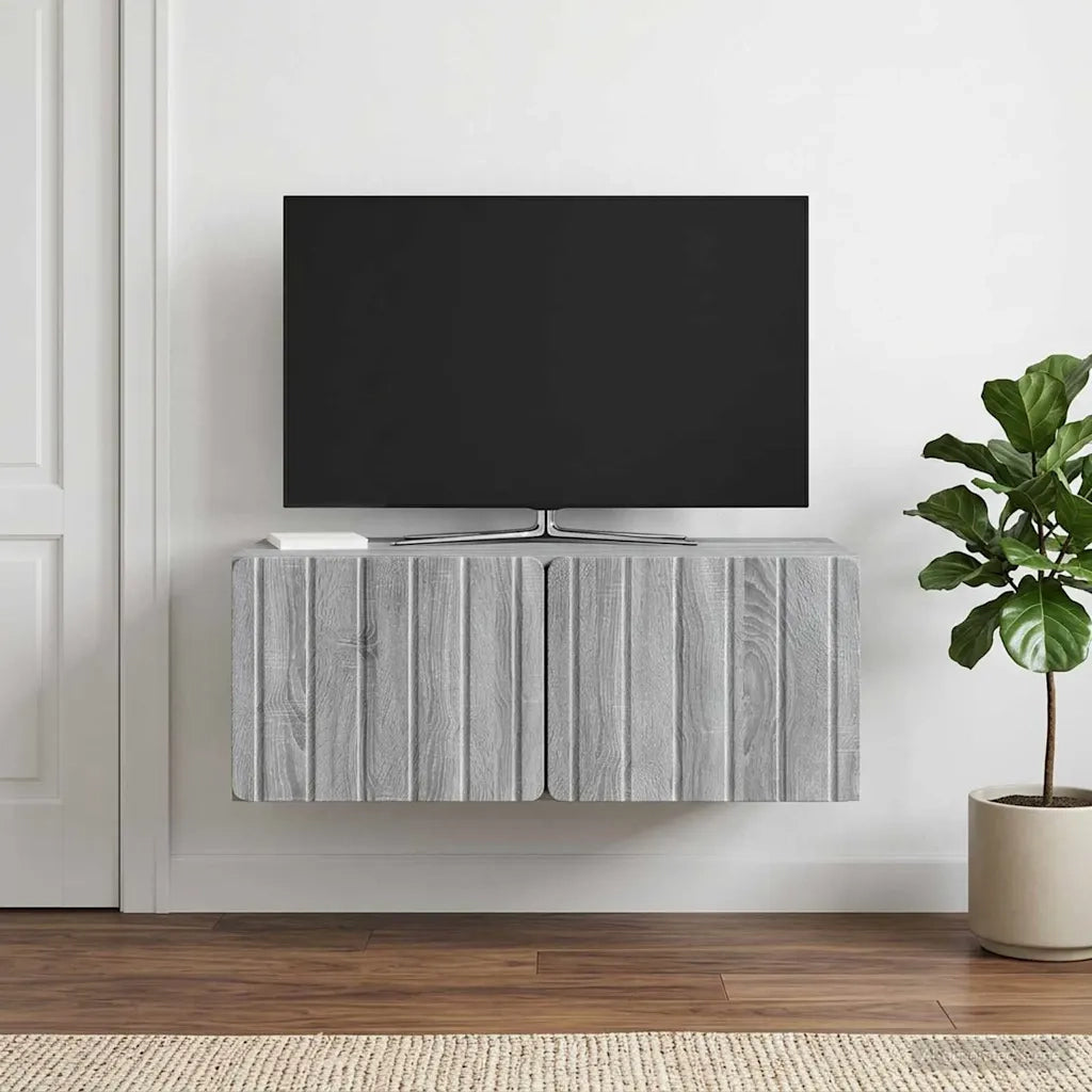 Mobile Porta TV da Muro 78,5 x 41 x 30 cm Sonoma grigio 898351
