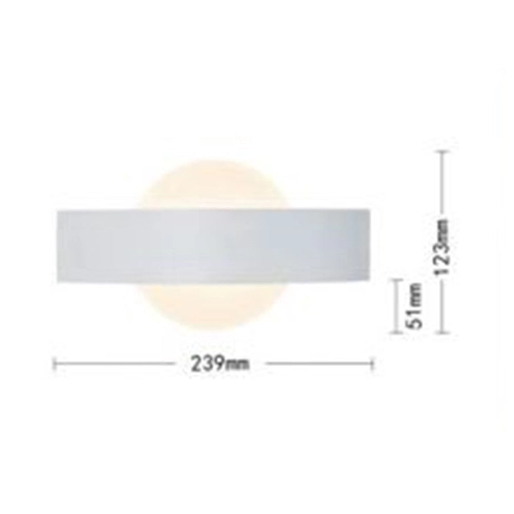 Trade Shop - Applique Da Parete Led 8watt Doppia Emissione Luce 3 Colorazioni Di Luce E17-b3c -