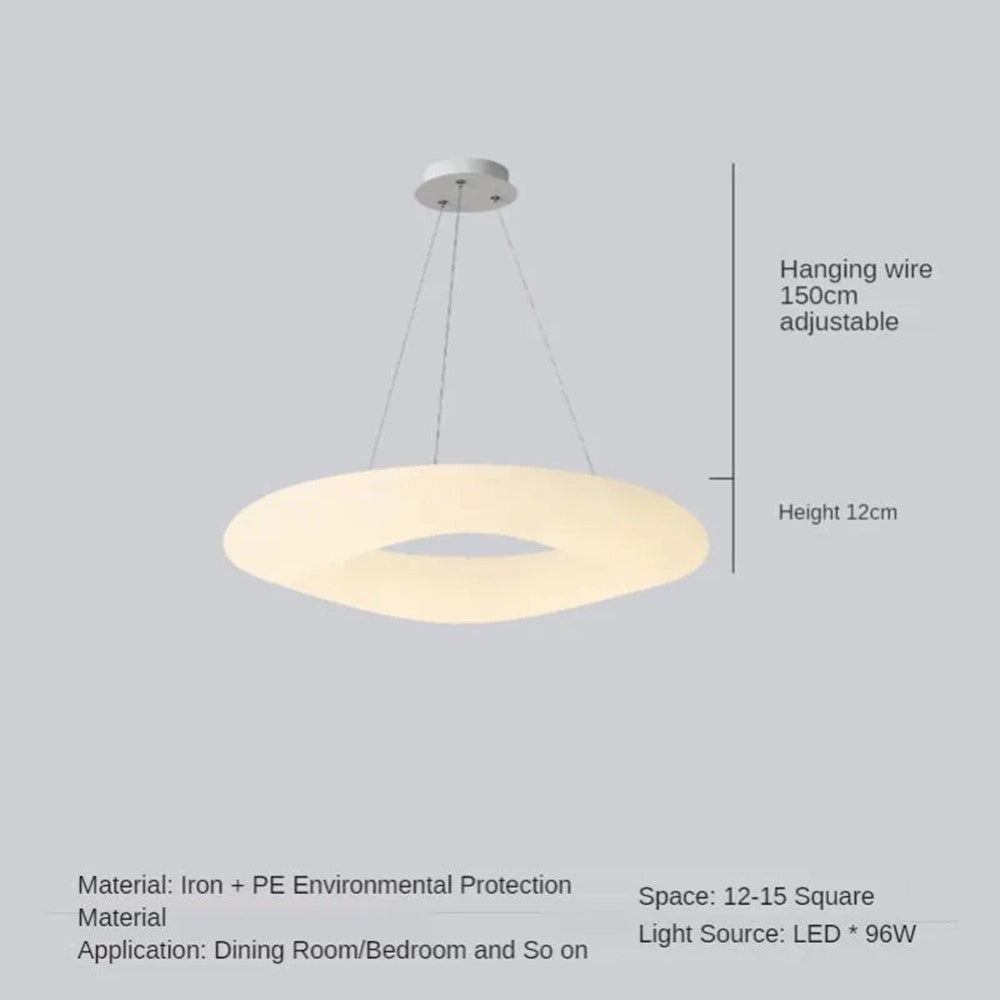 Trade Shop - Lampadario A Sospensione Nordico Per Soggiorno Camera A Forma Di Anello Decorativo -