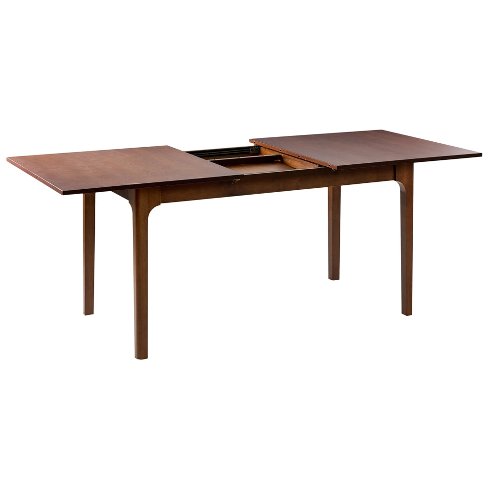 Tavolo da pranzo allungabile in legno di frassino scuro 160/200 x 90 cm Piano impiallacciato in frassino Tavolo da cucina